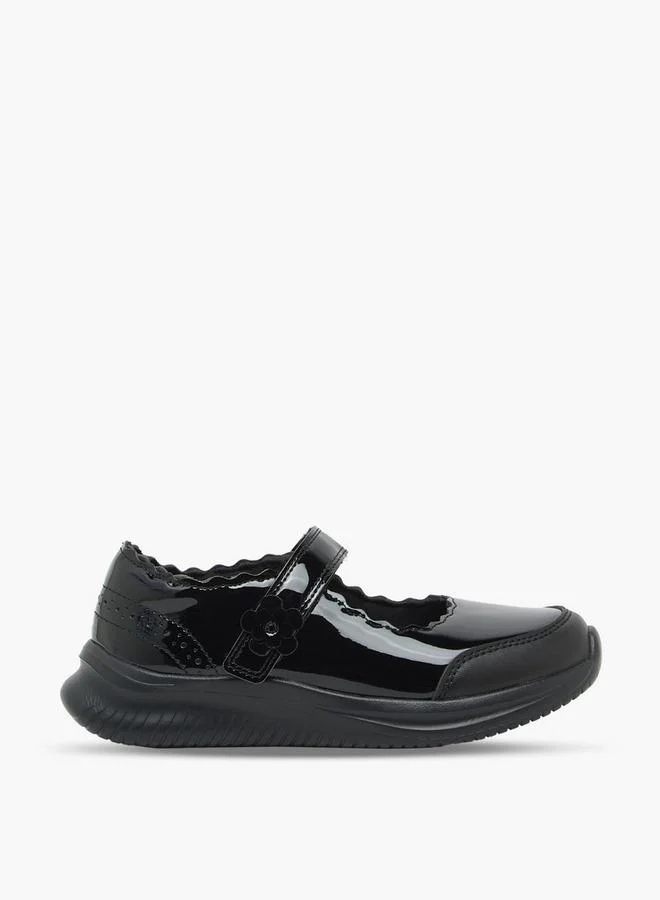 Dash BLACK Girls Hook & Loop Mary Jane School Shoes for Women | Best Price UAE