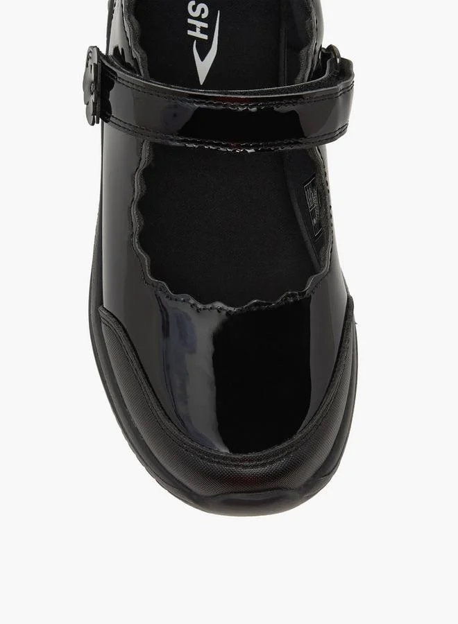 Dash BLACK Girls Hook & Loop Mary Jane School Shoes for Women | Best Price UAE