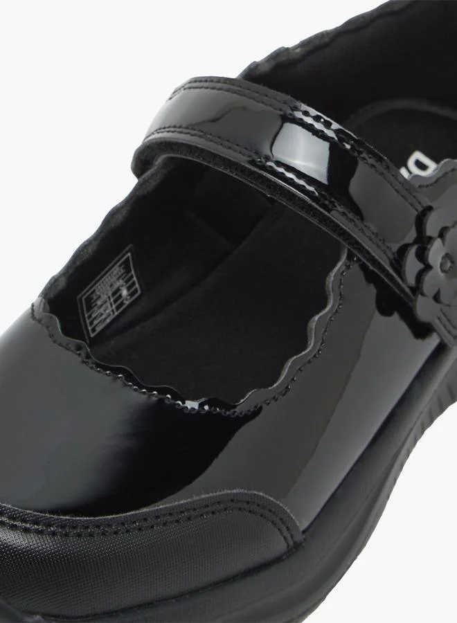 Dash BLACK Girls Hook & Loop Mary Jane School Shoes for Women | Best Price UAE