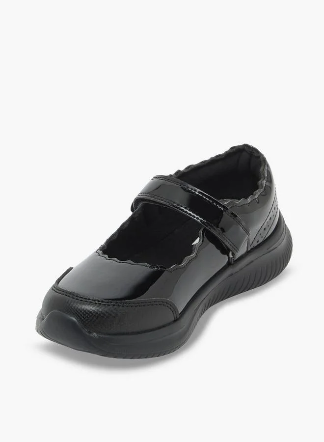 Dash BLACK Girls Hook & Loop Mary Jane School Shoes for Women | Best Price UAE