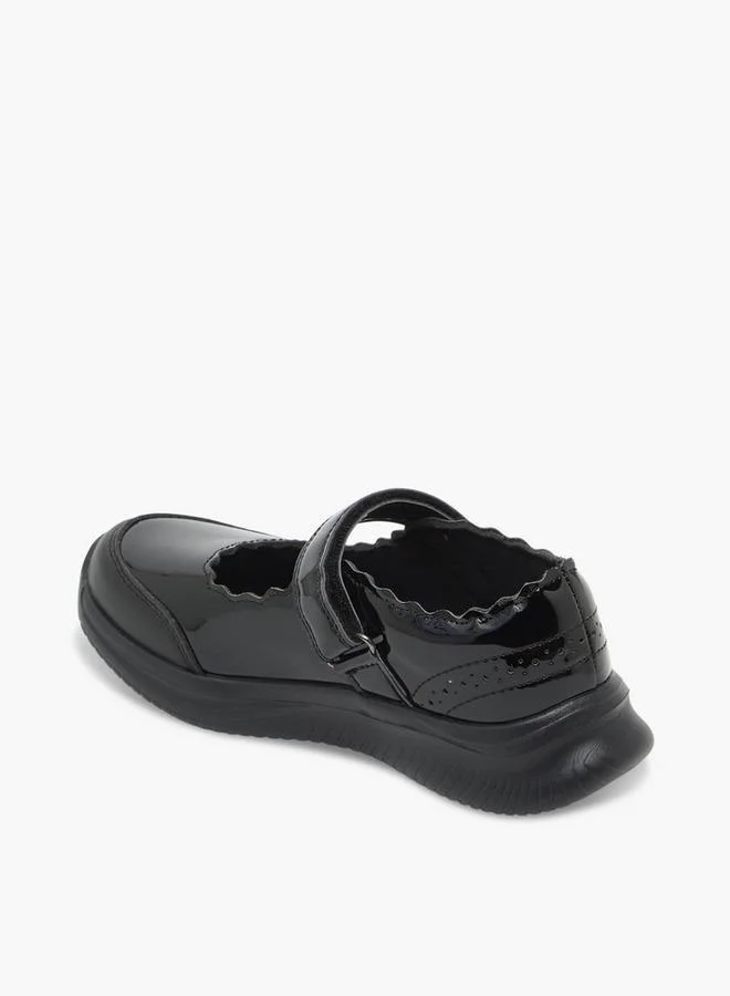 Dash BLACK Girls Hook & Loop Mary Jane School Shoes for Women | Best Price UAE
