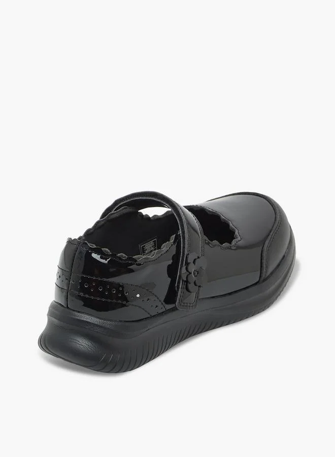 Dash BLACK Girls Hook & Loop Mary Jane School Shoes for Women | Best Price UAE