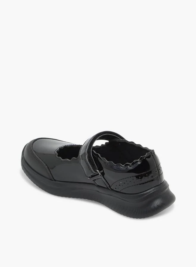 Dash BLACK Girls Hook & Loop Mary Jane School Shoes for Women | Best Price UAE