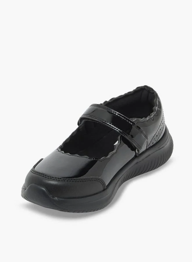 Dash BLACK Girls Hook & Loop Mary Jane School Shoes for Women | Best Price UAE