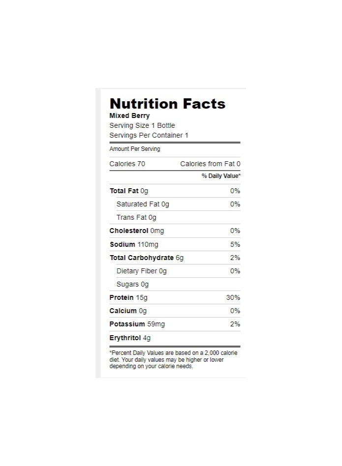 بروتين 20 مشروب البروتين 500 مل بنكهة التوت المختلطة - Image 3