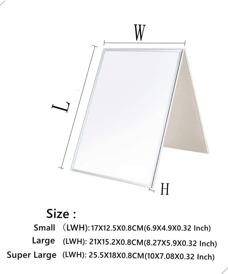 Zcooooool Super HD Large Portable Makeup Mirror Multi Stand Angle Handfree/Portable/Table Folding Mirror 8.27 x 5.9 Inches - Image 2