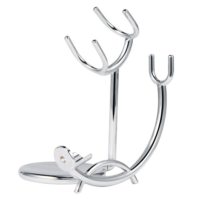 Grandslam Shaving Razor and Brush Stand, Stainless Steel Shaving Razor Holder, Compatible with Long and Short Handle Safety Razor, Straight Razor and Barber Razor - Image 1