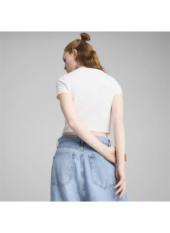 بوما DARE TO Textured Baby Tee Women