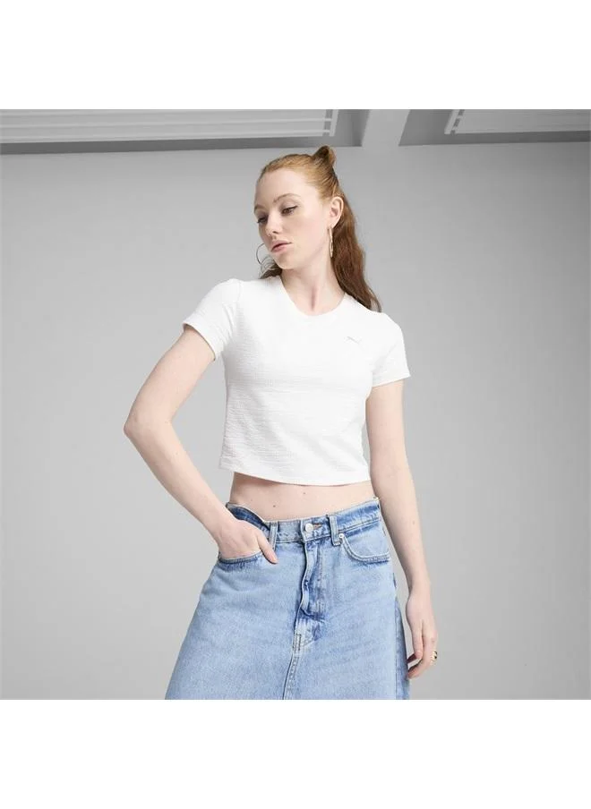 Puma DARE TO Textured Baby Tee Women
