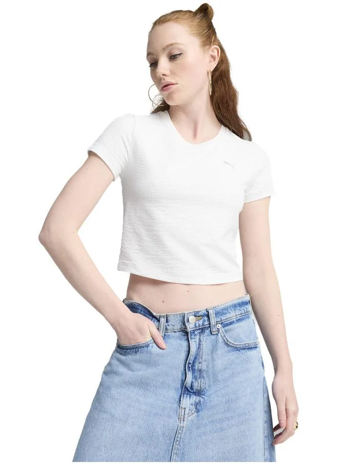 Puma DARE TO Textured Baby Tee Women