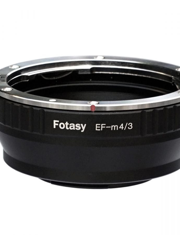 Fotasy Manual EF EF-S Mount Lens to M43 Adapter, EF Mount to MFT, Compatible with Canon EF EFS lense Panasonic G9 GH5 II GX9 G90 G91 G95 G100 Olympus E-M1 E-M5 E-M10 I II III E-PM2 E-PM1 Pen-F E-M1X - Image 1