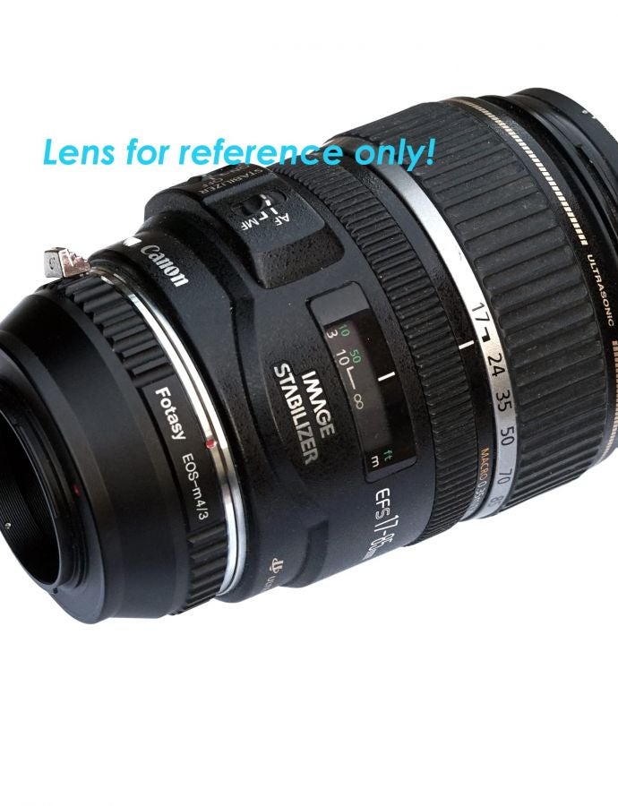 Fotasy Manual EF EF-S Mount Lens to M43 Adapter, EF Mount to MFT, Compatible with Canon EF EFS lense Panasonic G9 GH5 II GX9 G90 G91 G95 G100 Olympus E-M1 E-M5 E-M10 I II III E-PM2 E-PM1 Pen-F E-M1X - Image 5