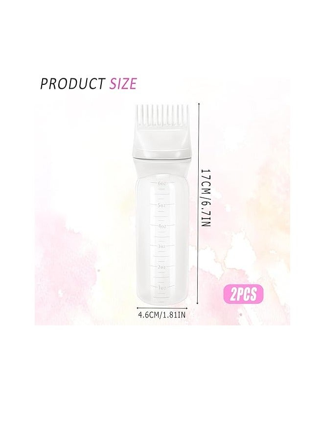 Generic Hair Oil Bottle, Oil Comb 120ML Hair Tools Hair Dye Applicator Brush Bottles Styling Tool Hair Coloring 1 PCS - Image 1