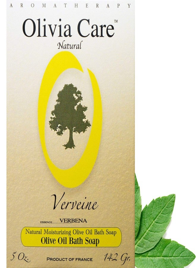 Olivia Care Verbena Bar Soap - Natural, Organic, Vegan - For Face, Hands & Body. Cold-Pressed Triple -Milled. Hydrating, Moisturizing. Rich in Calcium & Vitamins - 5 OZ - Image 1