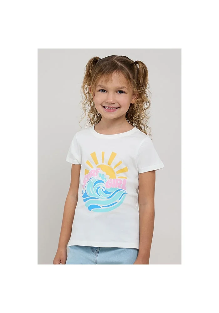 أر أند بي Printed T-Shirt with Crew Neck and Short Sleeves