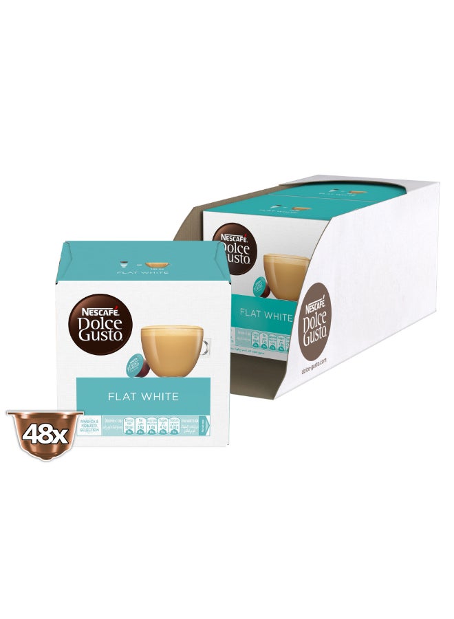 Nescafe Dolce Gusto Flat White Coffee 16 Capsule 187.2grams Pack of 3 - Image 5