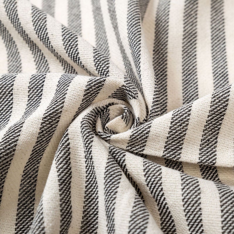 Hot Selling Customizable Turkish Tassel Beach Towel Striped Wearable Original Color Cotton Bath Towel Cushion Tablecloth(Blue 25-6, 100X180CM/360g) - Image 5