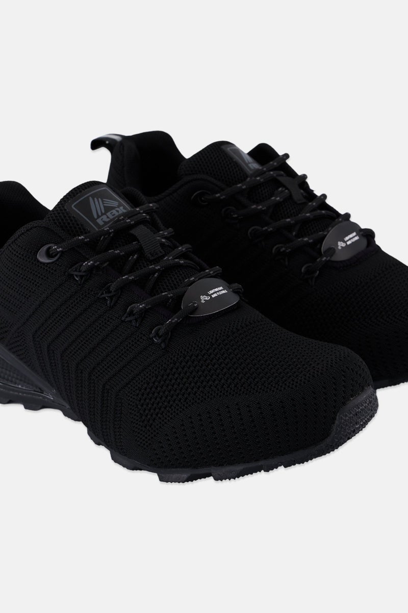 RBX Men Lace Up Outdoor Shoes, Black  - Image 3