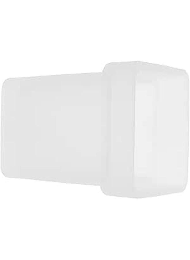 Matte Ceramic Square Toilet Brush Holder Bathroom Storage Cleaning Cup - Image 1