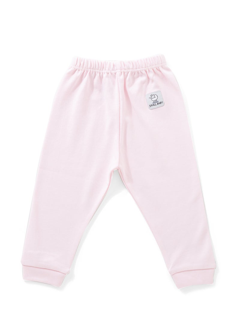Small Baby Pack of 3 Plain Color Cotton Pants for Baby  - Image 2