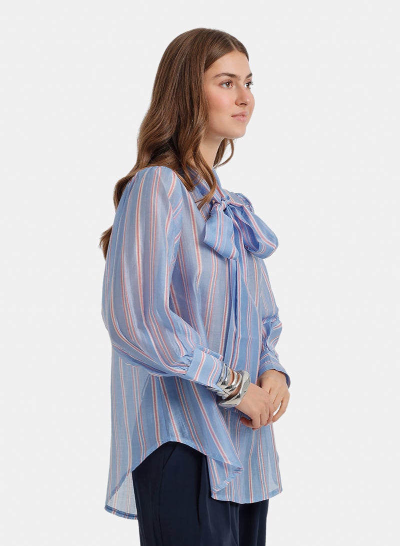 Carina Bow-Tie Neck Blouse - Image 2