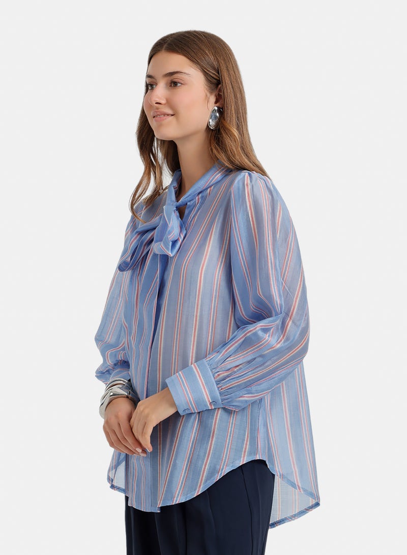Carina Bow-Tie Neck Blouse - Image 3
