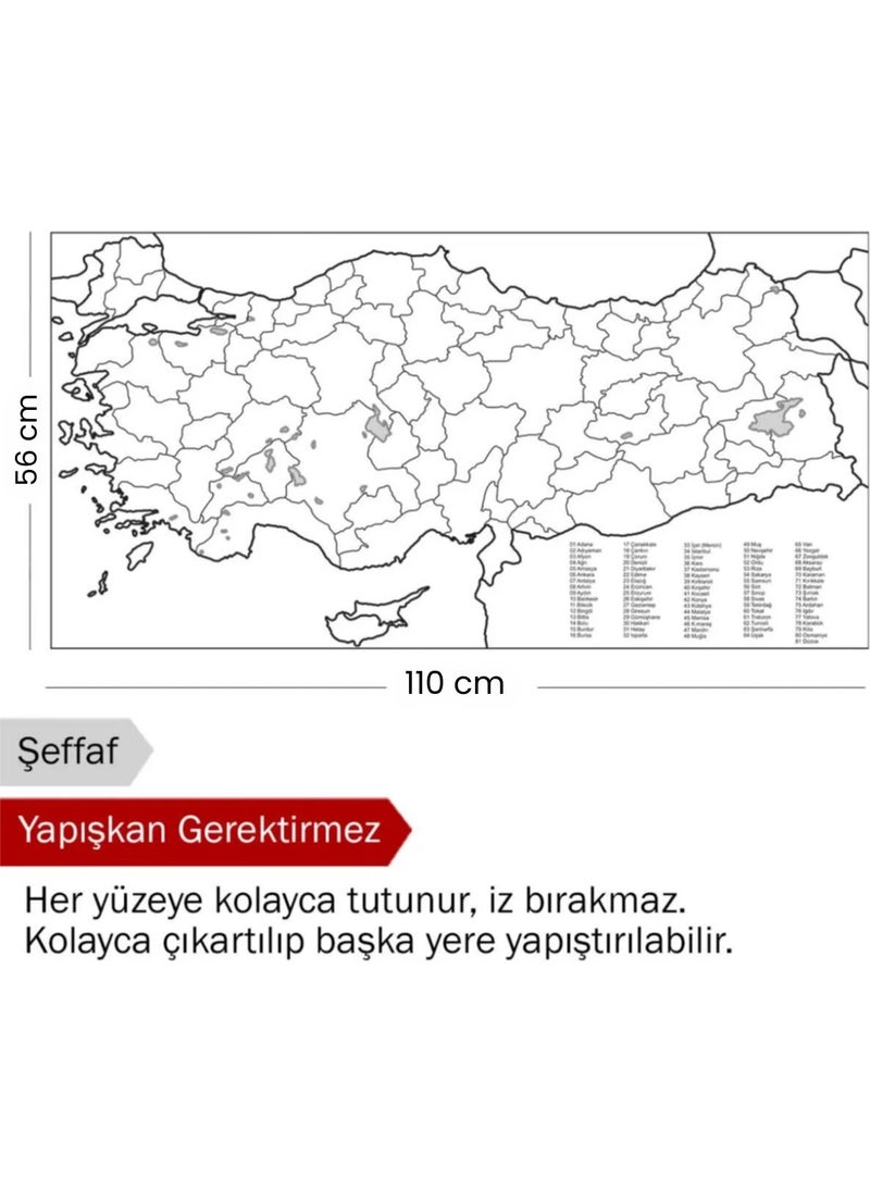 Türkiye and World Map Non-Adhesive Static Cling Note Practical Smart Paper with Paper Holder Feature - pzsku/Z9138672793FB425FCCF1Z/45/_/1730888032/1301df61-d008-4db5-8a04-317a75ddc3d2