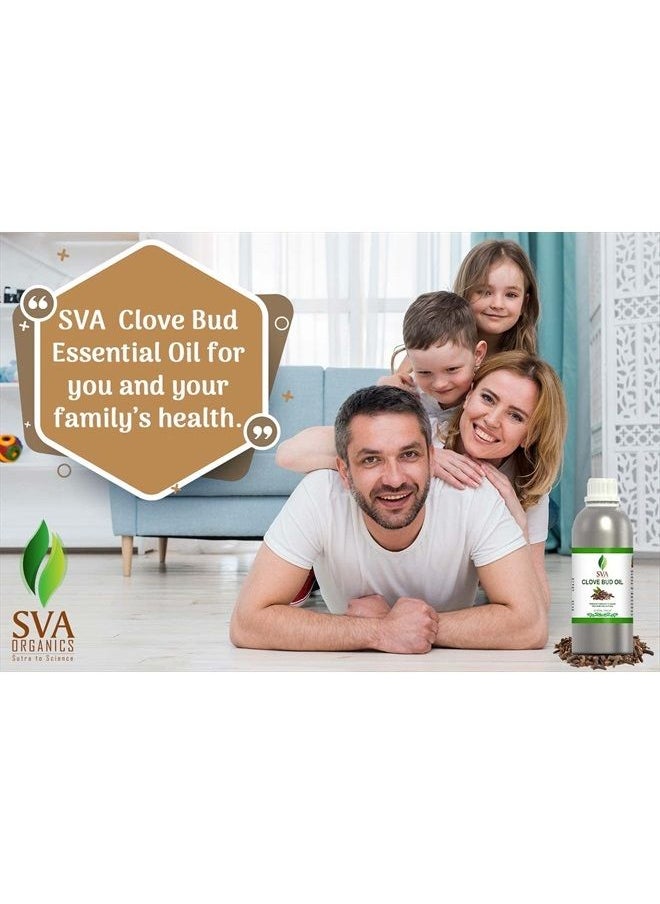SVA Organics - SVA Clove Bud Essential Oil 32 Oz 100% Pure Natural Undiluted Premium Therapeutic Grade Oil Huge Bottle for Skin, Teeth, Diffuser, Aromatherapy - Image 1