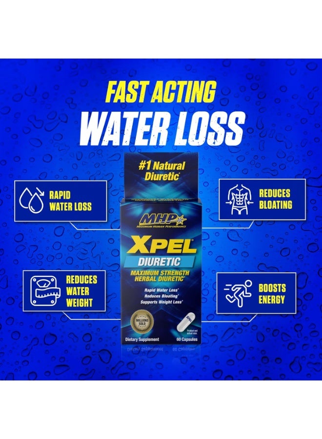 MHP XPEL Diuretic, Rapid Water Loss, Dietary Supplements - 80 Capsules - Image 5