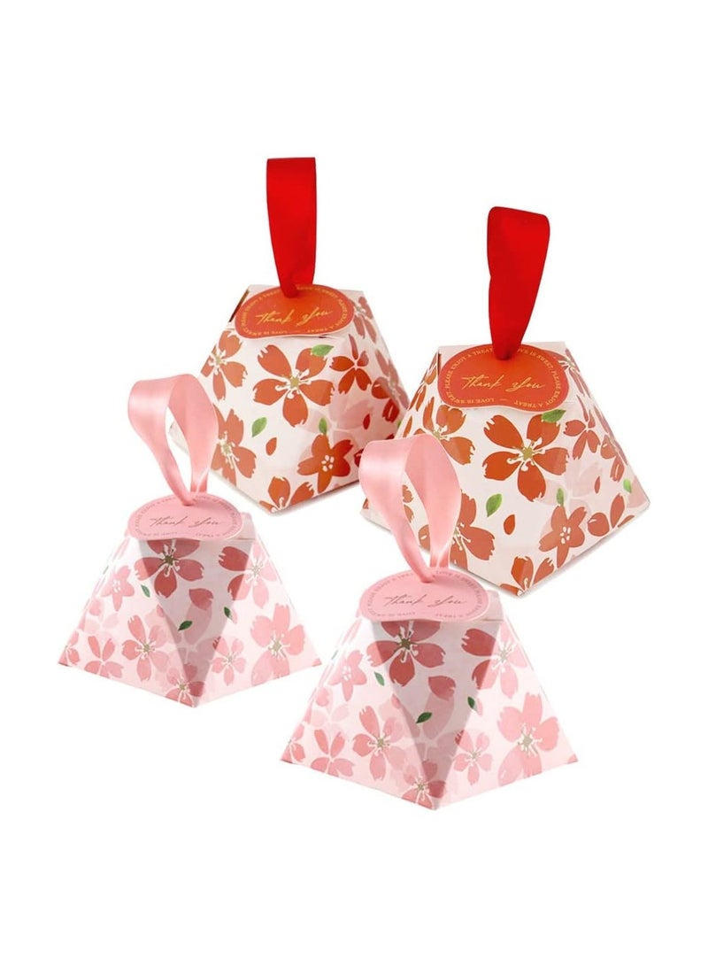 عام “30 صندوق تفضيلات صغير، صناديق حلوى للهدايا، الحرف اليدوية، حفلات الزفاف، صناديق كيك، حلوى، صناديق اقتراح العرائس مع أربطة وملصقات (وردي، أحمر، 3.15 × 3.15 × 2.36 بوصة).” - Image 1