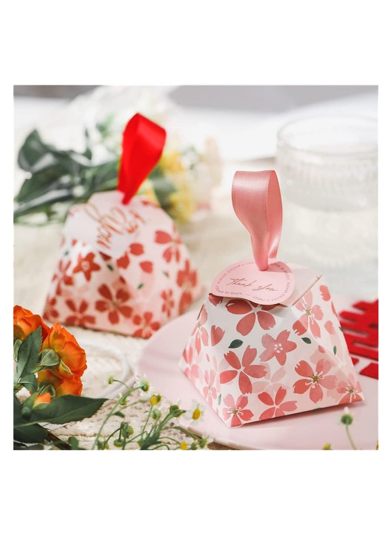 عام “30 صندوق تفضيلات صغير، صناديق حلوى للهدايا، الحرف اليدوية، حفلات الزفاف، صناديق كيك، حلوى، صناديق اقتراح العرائس مع أربطة وملصقات (وردي، أحمر، 3.15 × 3.15 × 2.36 بوصة).” - Image 2