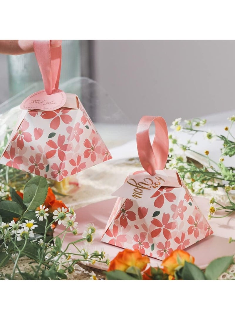 عام “30 صندوق تفضيلات صغير، صناديق حلوى للهدايا، الحرف اليدوية، حفلات الزفاف، صناديق كيك، حلوى، صناديق اقتراح العرائس مع أربطة وملصقات (وردي، أحمر، 3.15 × 3.15 × 2.36 بوصة).” - Image 3