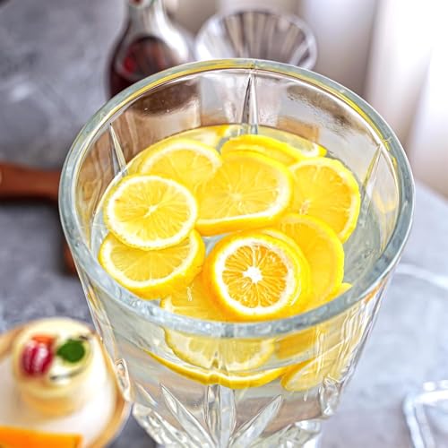 SODUKU Glass Juice Dispenser with Tap | Prime Detox Mason Jar Beverage Dispenser Counter Table Top Infused for Water, Beer, Juice, Liquor Dispenser (2 LTR Tank (Random Design)) - Image 5