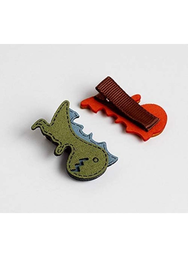 CRIZAN Dinosaur Hair Clips Duck Bill Accessories For Little Girls Toddler Kids Children 3pcs - Image 4