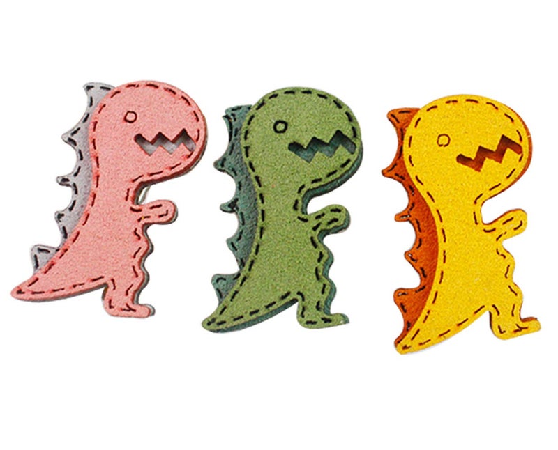 CRIZAN Dinosaur Hair Clips Duck Bill Accessories For Little Girls Toddler Kids Children 3pcs - Image 1