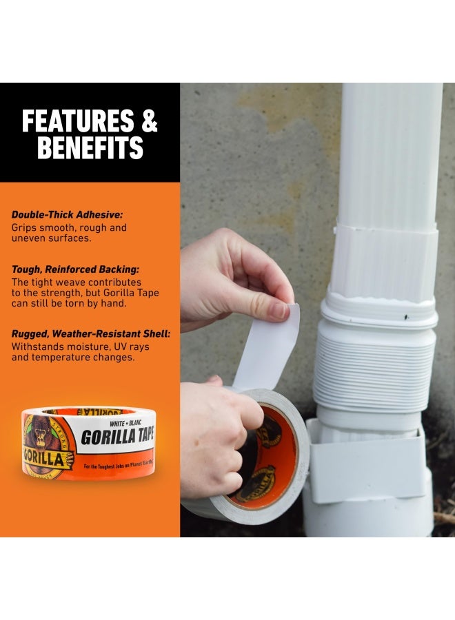 Gorilla Tape White Duct Tape 1.88 X 10 Yd White Pack Of 1  - Image 4