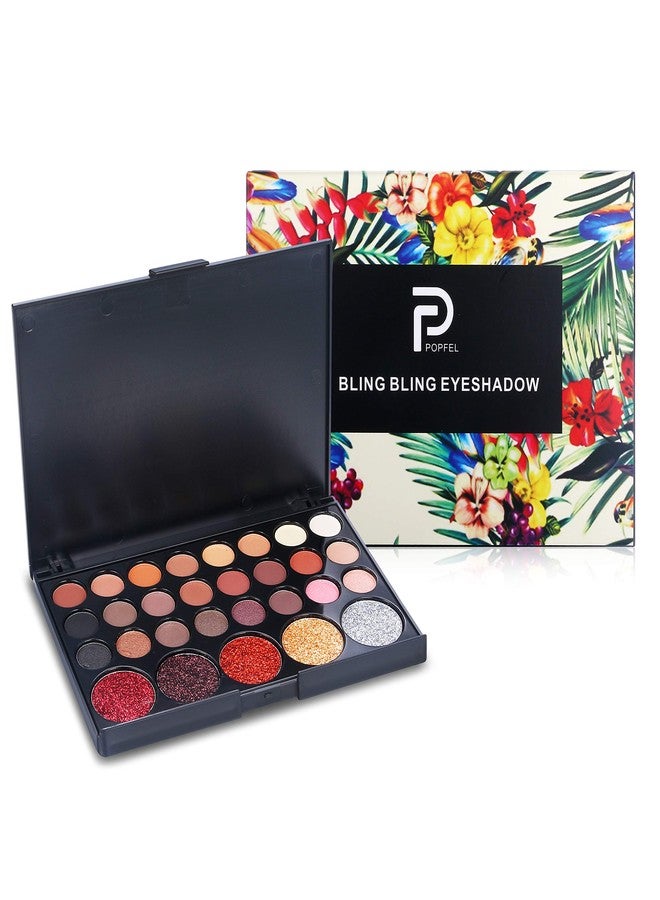 Vtrem 29 Colors Shimmer Matte Eyeshadow Palette Cosmetic Makeup Set with Makeup Brushes - Image 5