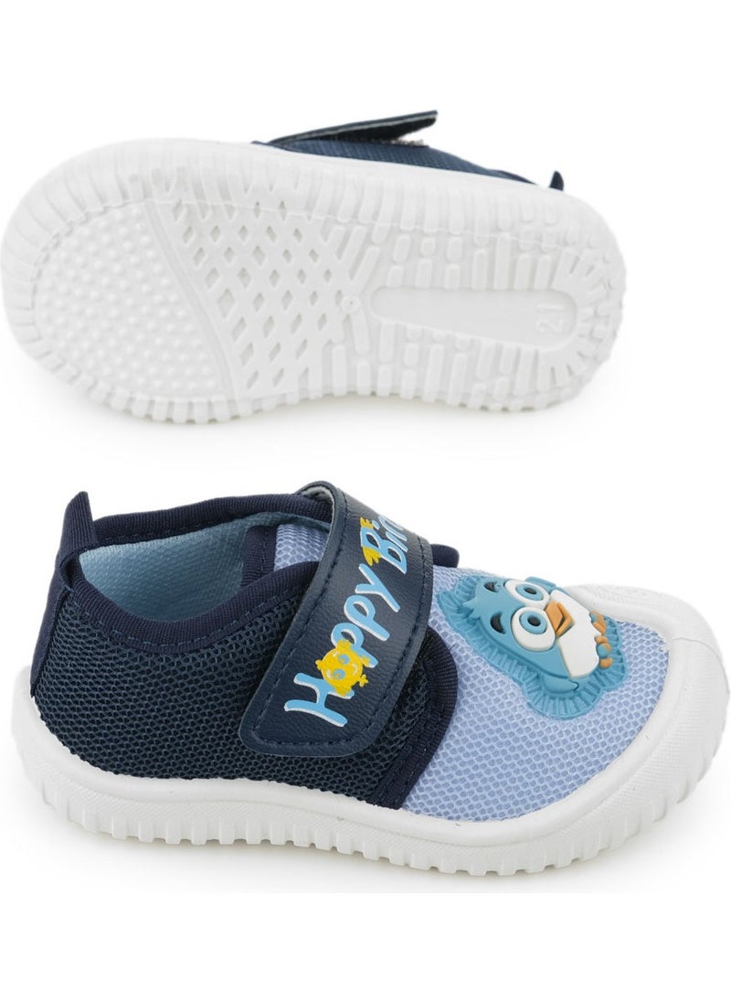 Gezer - Summer Baby Boys Linen Happy Bird Velcro Adjustable Shoes - Image 1