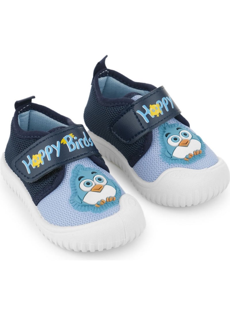 Gezer - Summer Baby Boys Linen Happy Bird Velcro Adjustable Shoes - Image 1