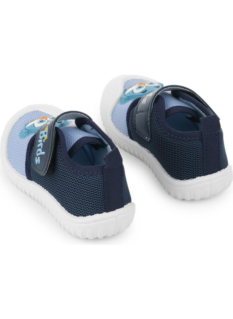 Gezer - Summer Baby Boys Linen Happy Bird Velcro Adjustable Shoes - Image 1