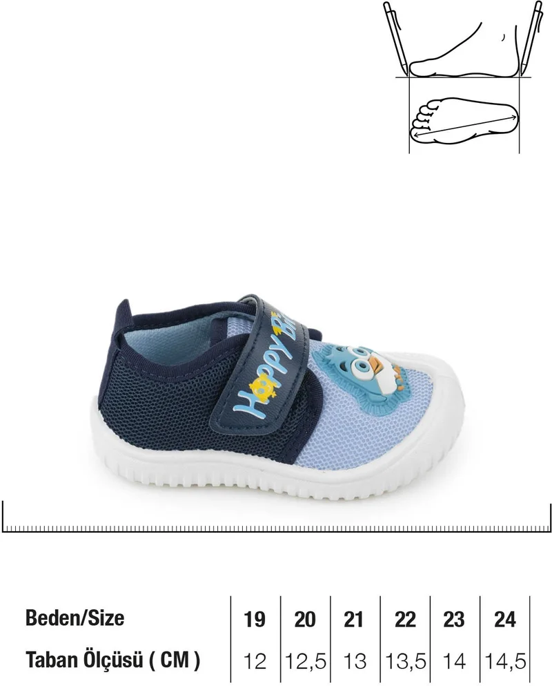 Gezer Summer Baby Boys Linen Happy Bird Velcro Adjustable Shoes