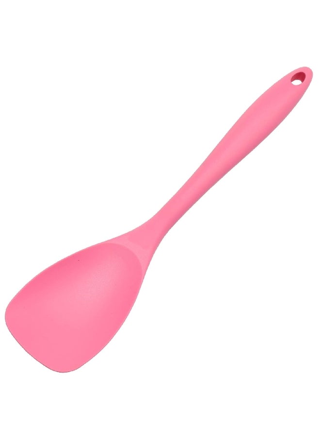 شيف كرافت 13767 شيف كرافت ملعقة مسطحة من السيليكون الممتاز مقاومة للبقع وردي 11.5 بوصة - Image 1