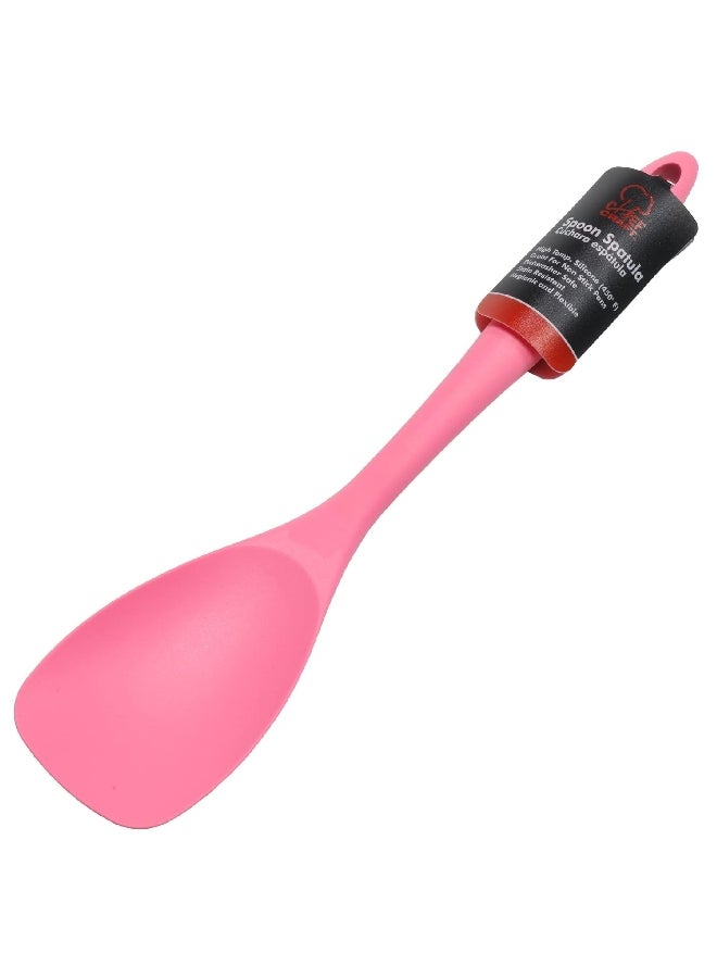 شيف كرافت 13767 شيف كرافت ملعقة مسطحة من السيليكون الممتاز مقاومة للبقع وردي 11.5 بوصة - Image 2