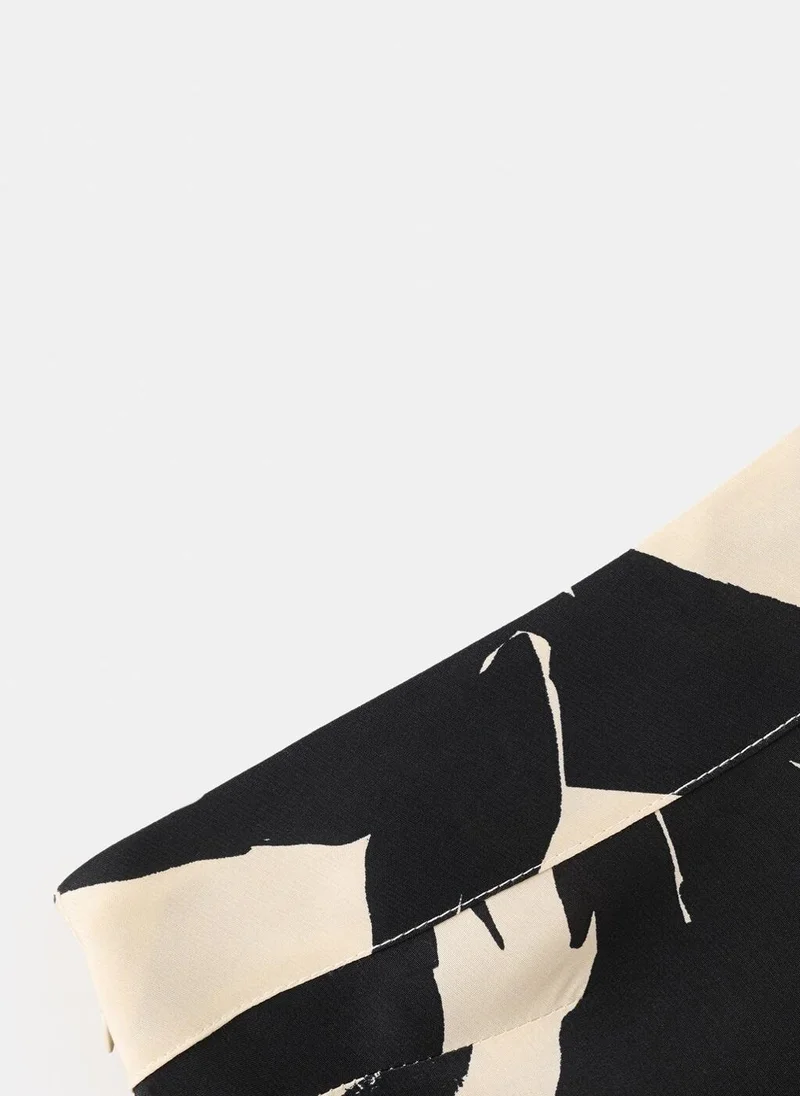 مانجو Printed asymmetrical dress