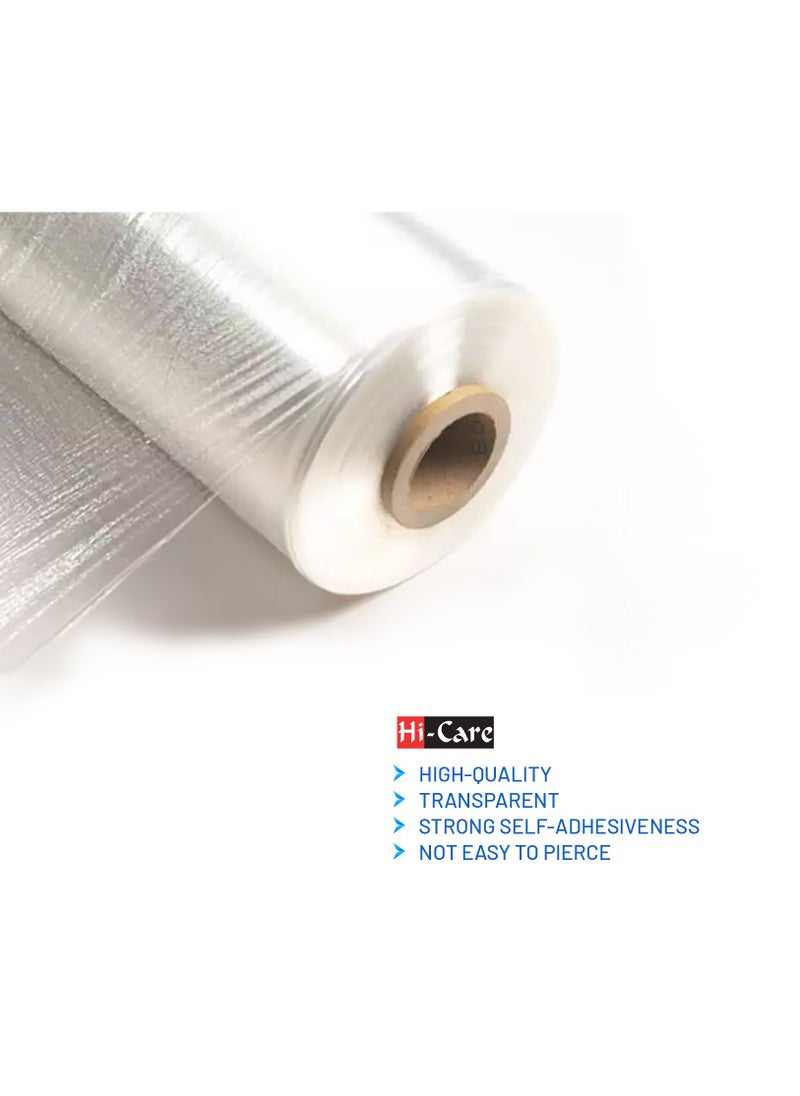 Hi Care - Clear Stretch Film Wrap Cling Film Luggage wrapping Plastic Roll For Moving Shrink Wrap Plastic Roll Cling Wrap For Luggage - Image 1