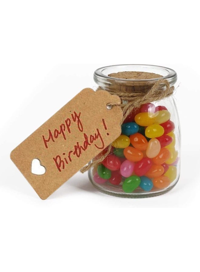 Premify 200  Pieces Brown Kraft Paper Gift Tags With 25M Natural Jute Twine | Gifts Wrap With These Rectangle Hollow Heart Hang Labels - Ideal Tag For Use On Birthdays - Image 4