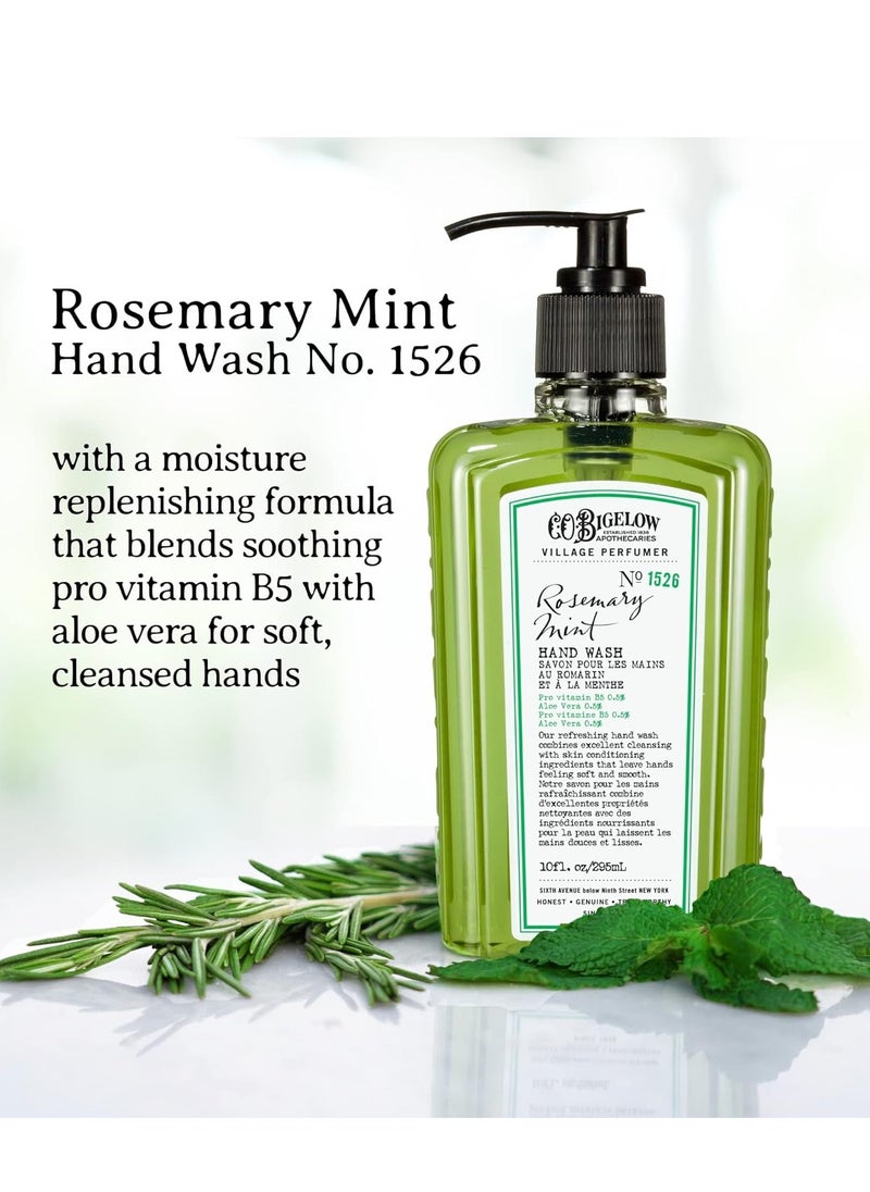 C. O. Bigelow C.O. Bigelow Hand Wash Rosemary Mint, Village Perfumer Moisturizing Hand Soap for Bathroom & Kitchen with Aloe Vera and Pro-Vitamin B5, 10 fl oz  - Image 4