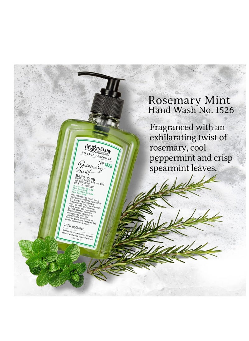 C. O. Bigelow C.O. Bigelow Hand Wash Rosemary Mint, Village Perfumer Moisturizing Hand Soap for Bathroom & Kitchen with Aloe Vera and Pro-Vitamin B5, 10 fl oz  - Image 3