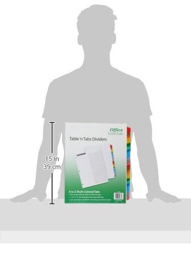 Office Essentials 11677 Table 'n Tabs Dividers, 26-Tab, Letter - Image 3