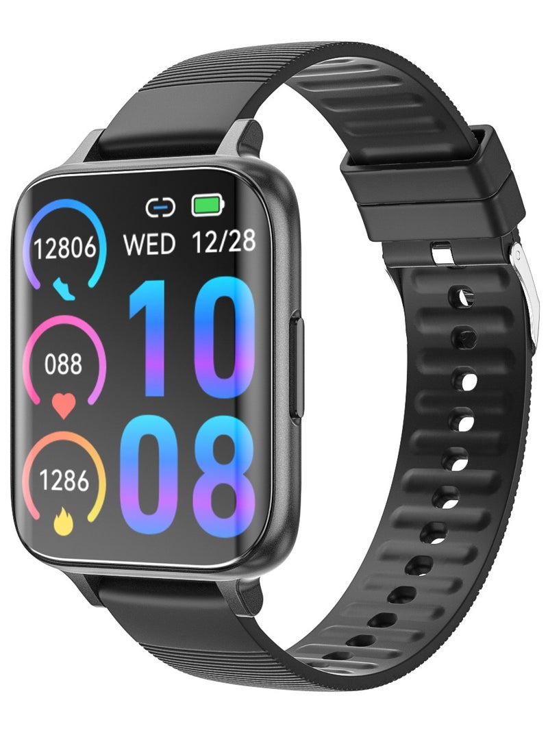 AROAQ 1.96 Inch Curved Screen Smartwatch for Men and Women Waterproof Sport and Fitness Watch - Image 1